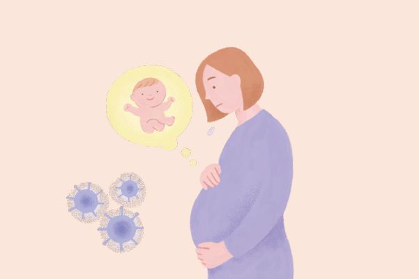 感染症を心配する妊婦