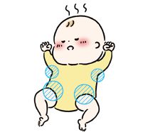 発熱した赤ちゃん
