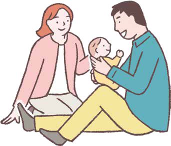 子供を抱える夫婦