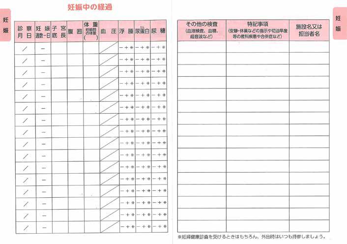 親子健康手帳