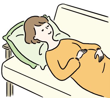 妊娠中のおなかの張り