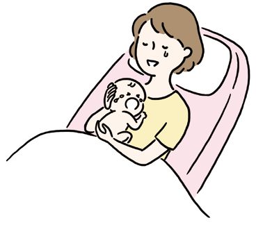 出産後のママと赤ちゃん